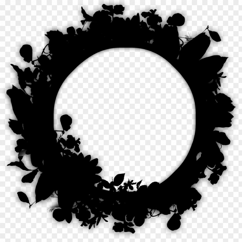 Blackandwhite Computer Circle Leaf PNG