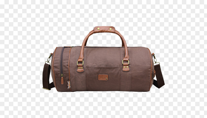 Canvas Bag Handbag Baggage Duffel Bags Leather PNG