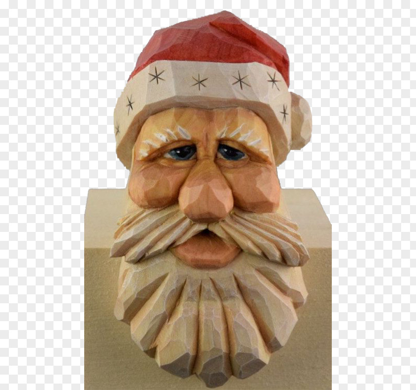 Santa Claus Stone Pxe8re Noxebl Wood Carving Christmas PNG