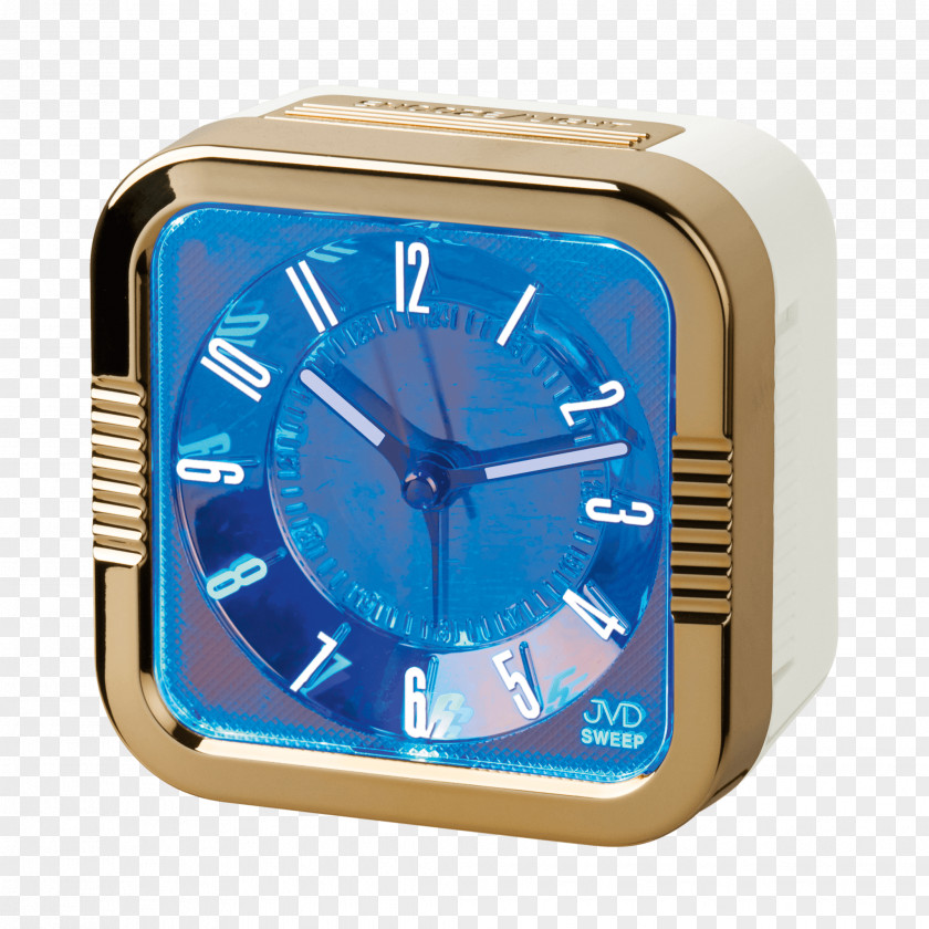 Alarm Clock Clocks Cobalt Blue PNG