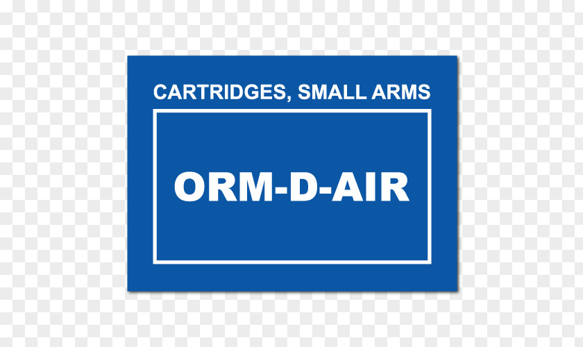 Ammunition ORM-D Paper Sticker Label FedEx Ground PNG