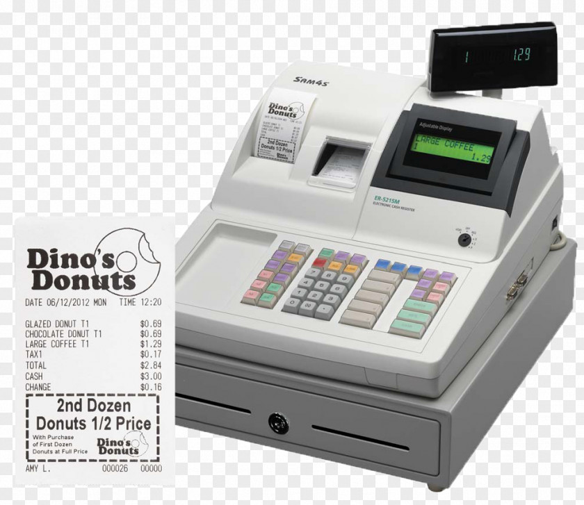 Business Cash Register Point Of Sale Receipt Printing PNG