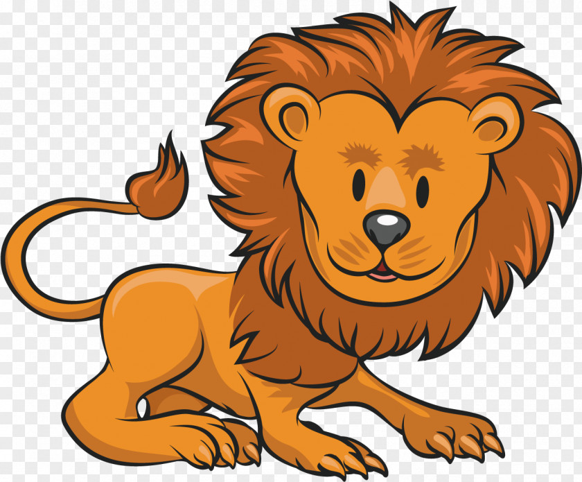Lion Clip Art Cartoon Image PNG