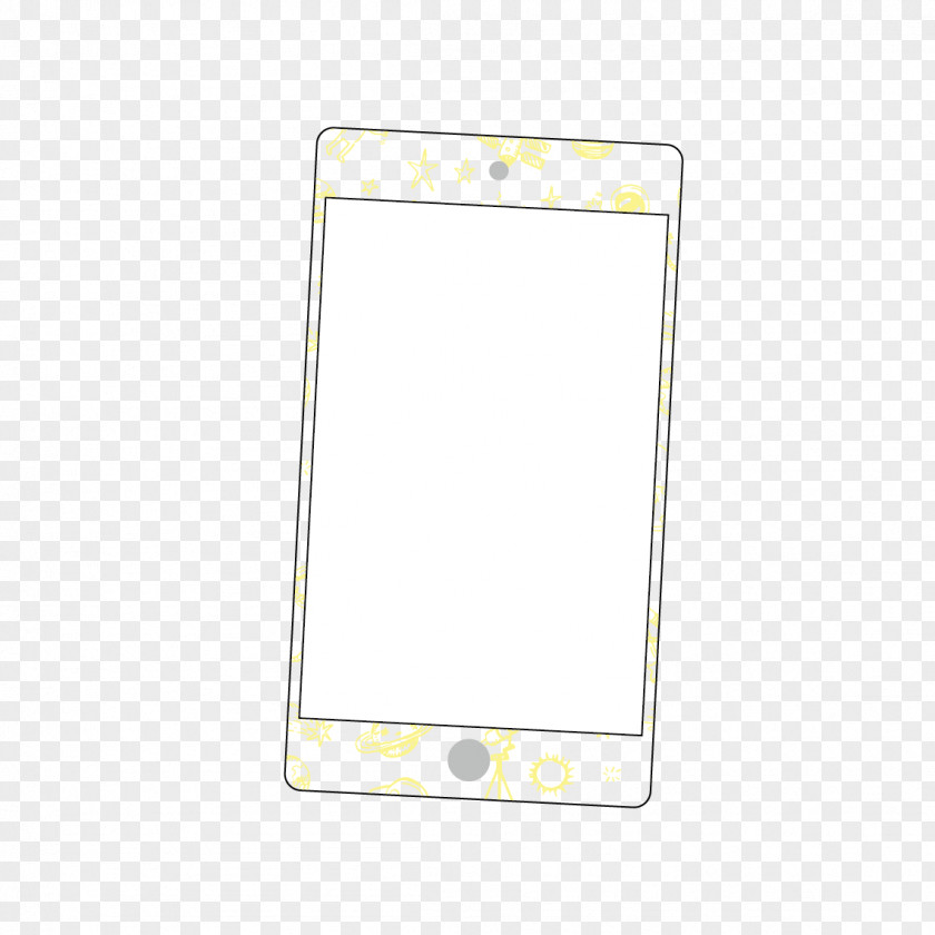 Mobile Phone Color Film Yellow Accessories Pattern PNG