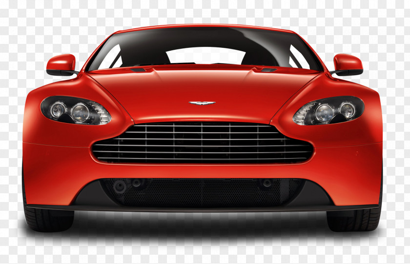Red Aston Martin V8 Vantage Front View Car 2008 2013 2016 (1977) PNG
