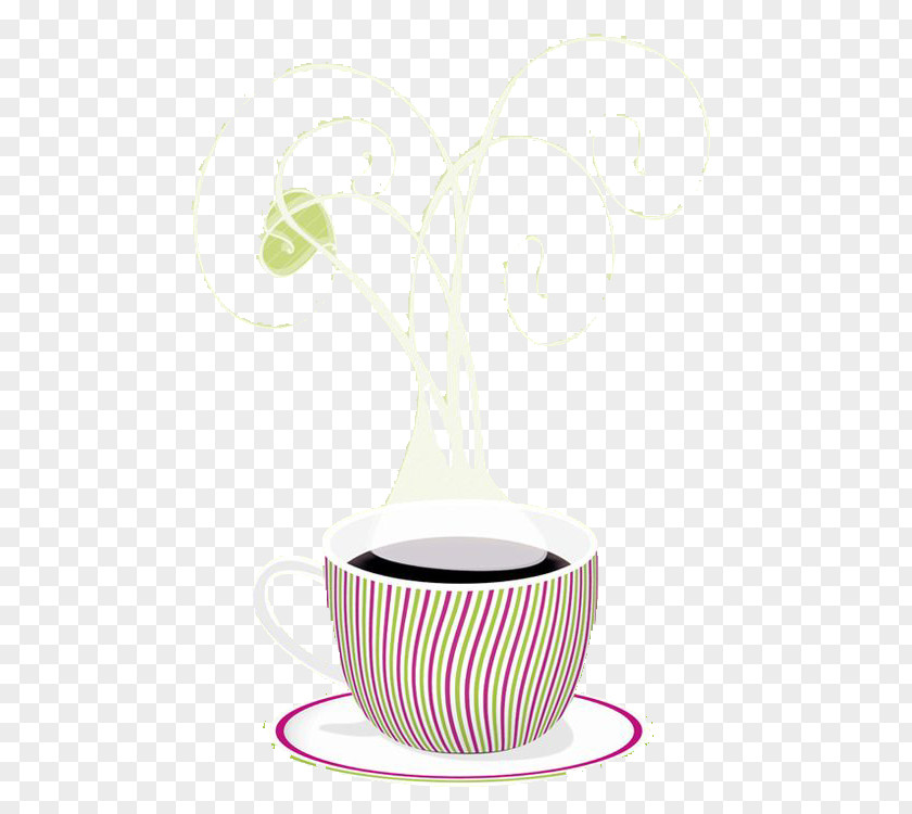 Steaming Coffee Cup Adobe Illustrator PNG