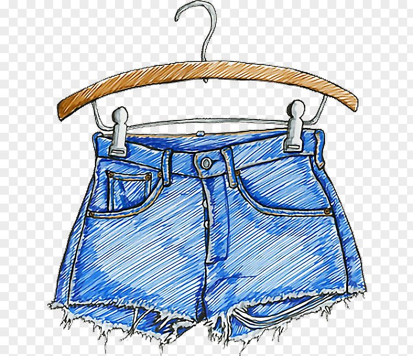 Swimsuit Bottom Blue Jeans Cartoon PNG