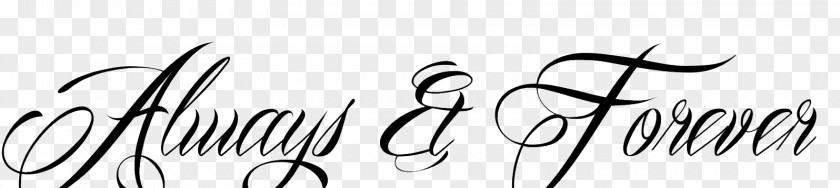 Always And Forever Tattoo Design Font PNG