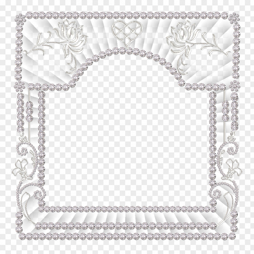Bling Picture Frames Black And White PNG