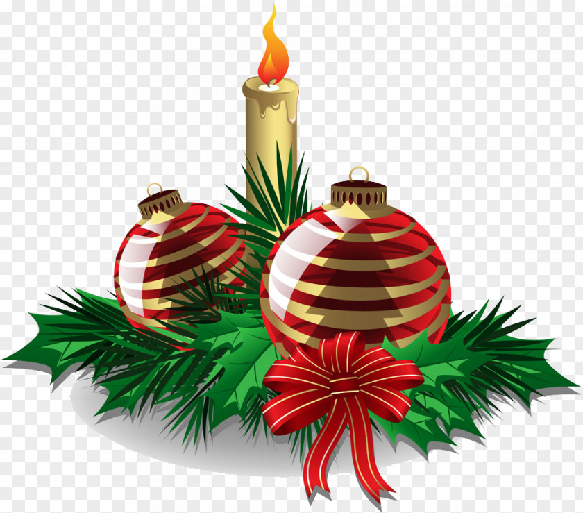 Christmas Candles Ball Ornament Candle Tree PNG