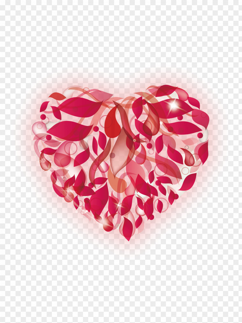 Heart Valentines Day Lantern Festival Template Software PNG