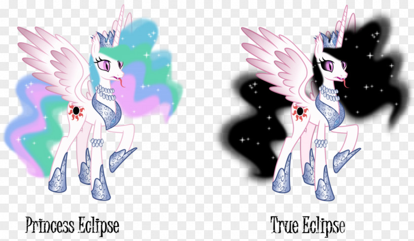 MOON ECLIPSE Pony Princess Celestia Luna Twilight Sparkle Rarity PNG