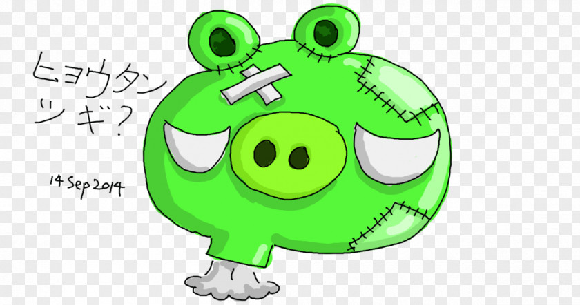 Pig Drawing Frog Green Clip Art PNG