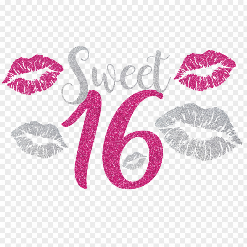 Sweet 16 T-shirt Sixteen Birthday Party Zazzle PNG