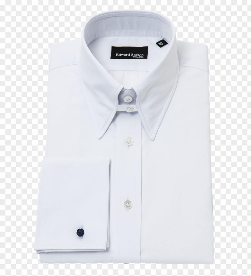 White Collar T-shirt Dress Shirt Formal Wear PNG