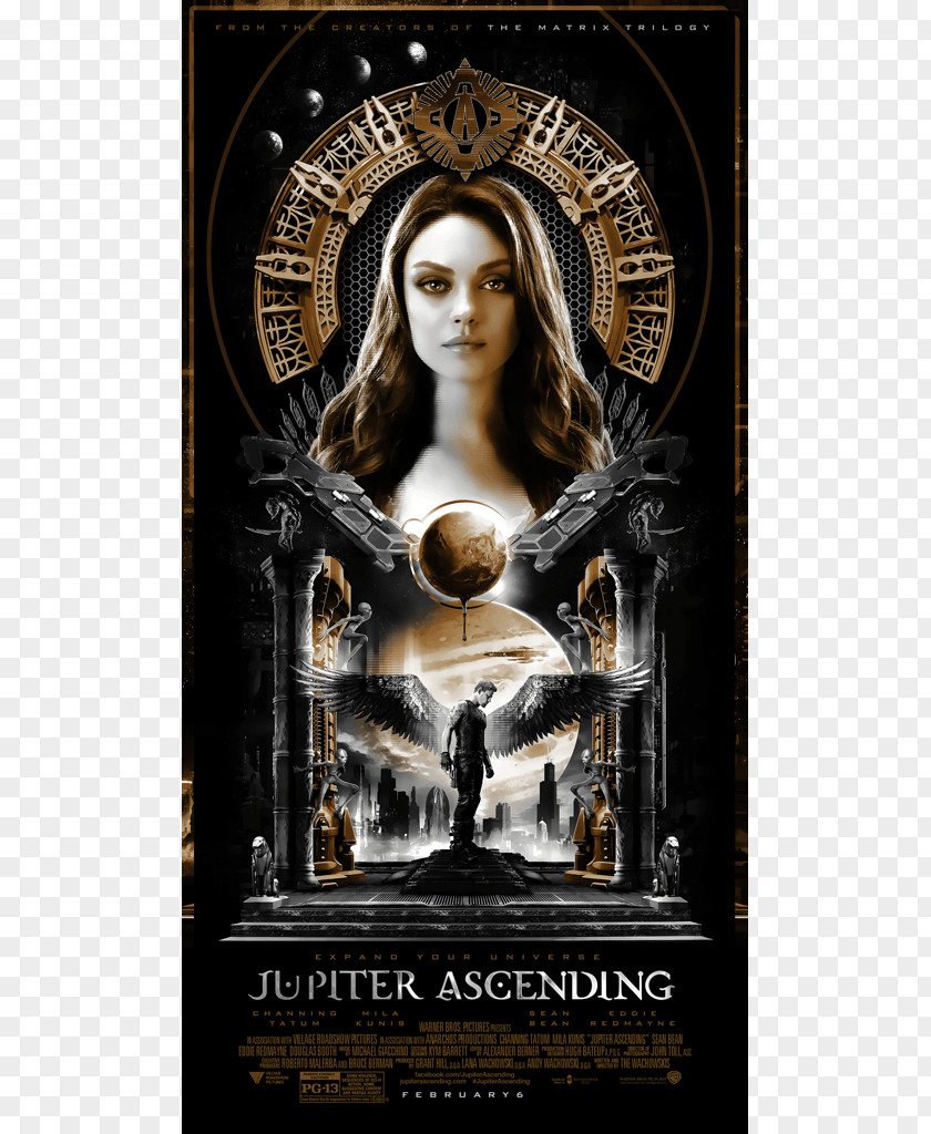 Channing Tatum Mila Kunis Jupiter Ascending The Wachowskis Film Poster PNG