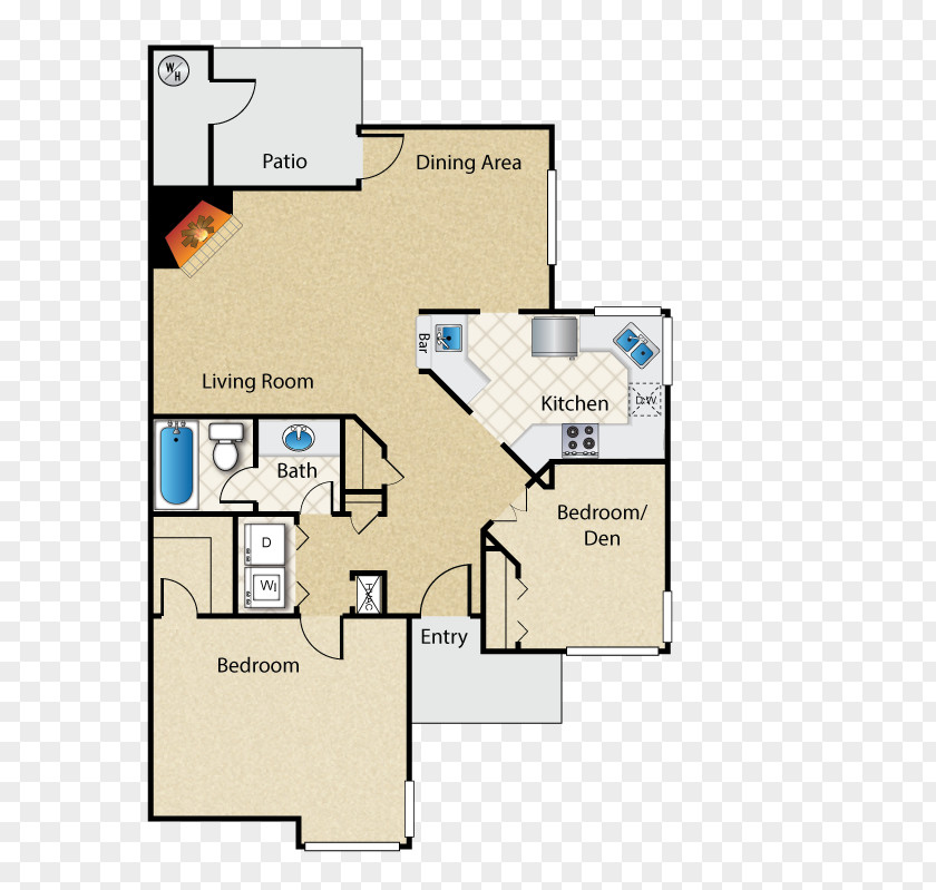 Mesquite The Place At Village Foothills Apartments Tucson Location Floor Plan PNG