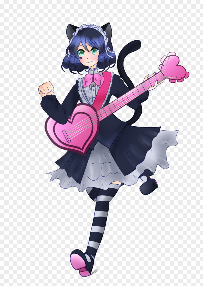 Rock Show Costume Illustration Character Cartoon Pink M PNG