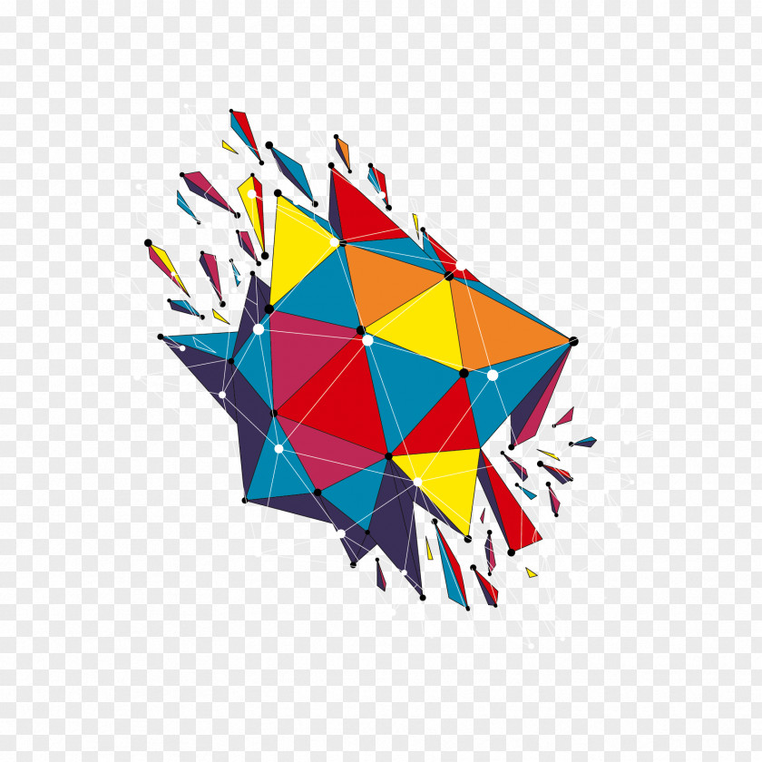 Vector Color Triangle Decoration Photography Shape Geometry PNG