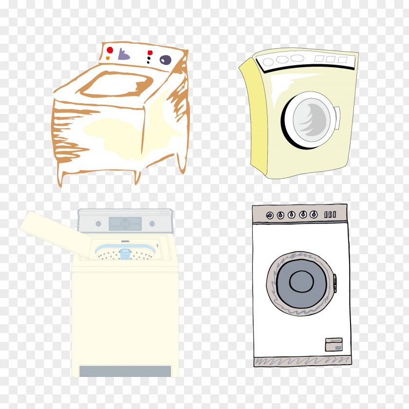 Washing Machine Vector Material Collection PNG