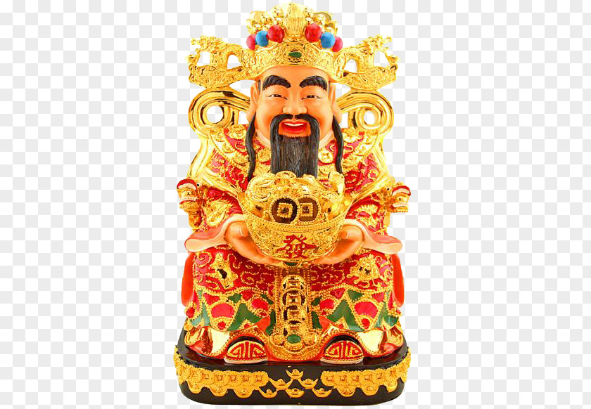 Figure Of The God Wealth Statue PNG