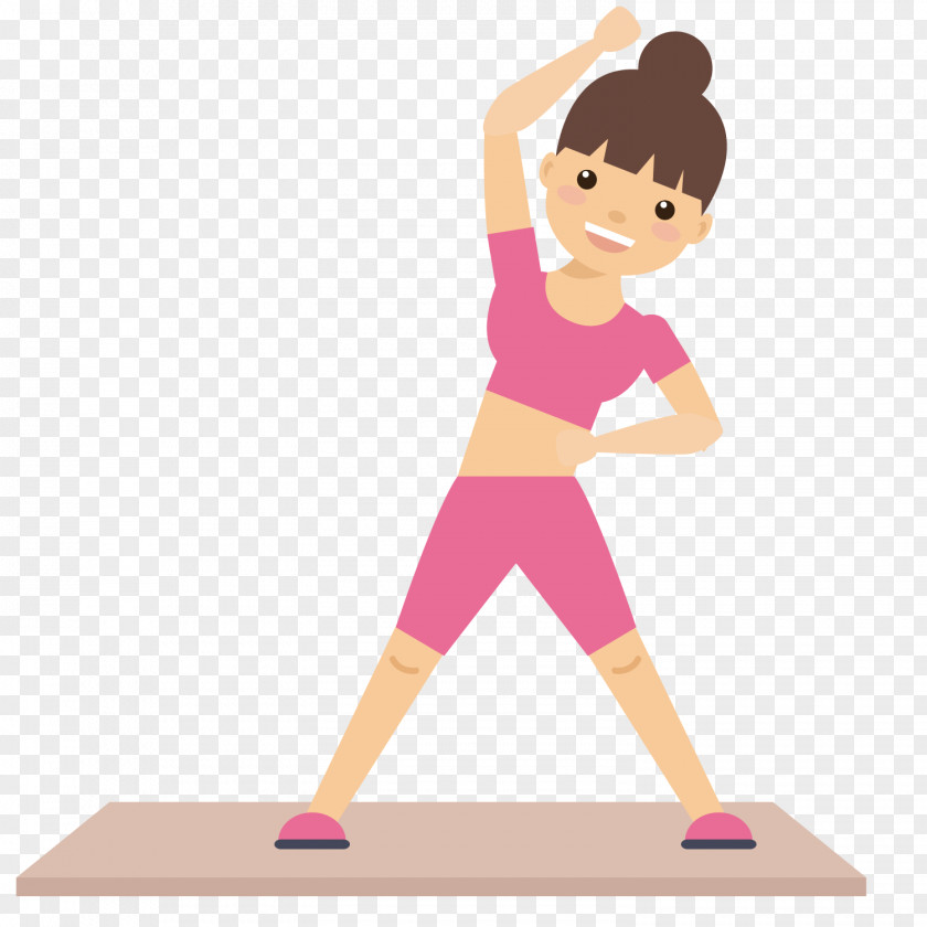 Fitness Woman Physical Exercise Clip Art PNG