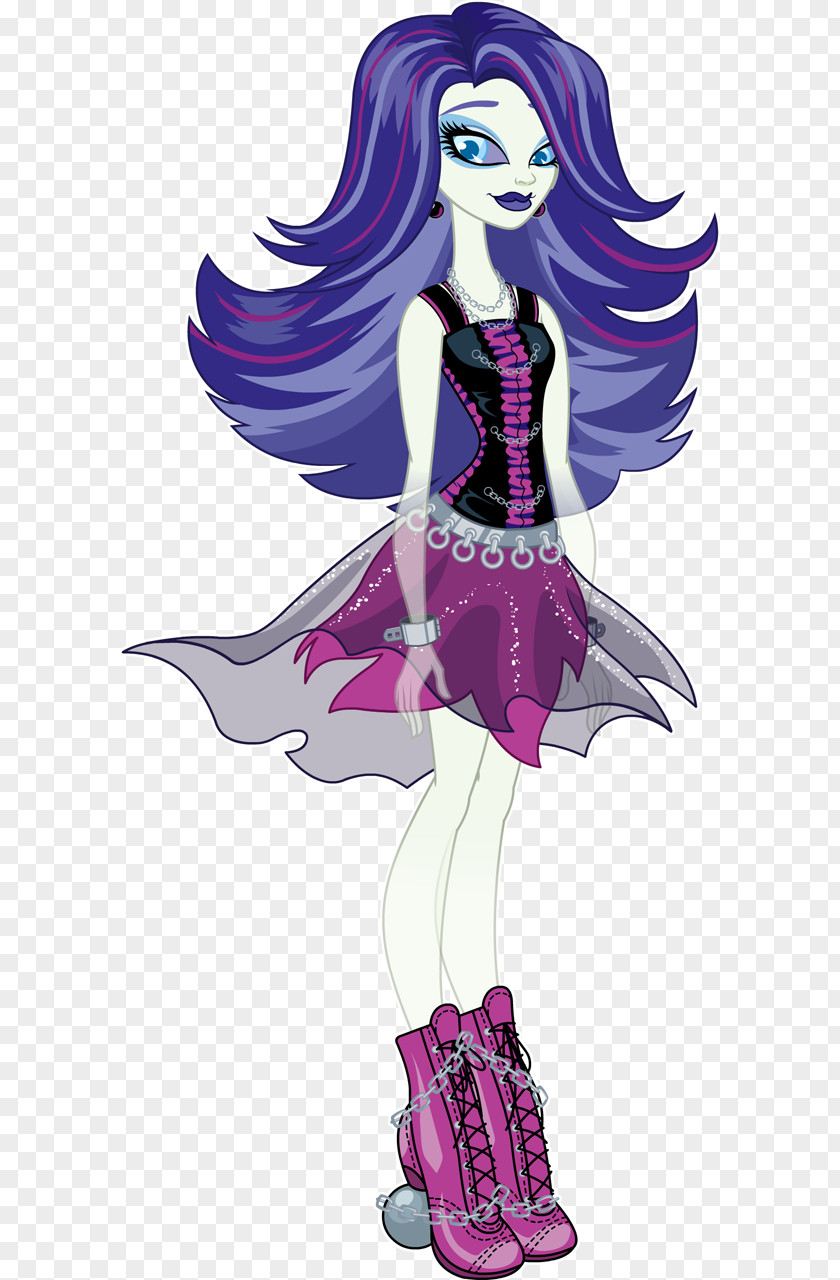 Ghoul Monster High Spectra Vondergeist Daughter Of A Ghost Doll PNG