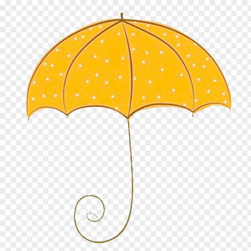 Golden Umbrella Material Yellow Pattern PNG