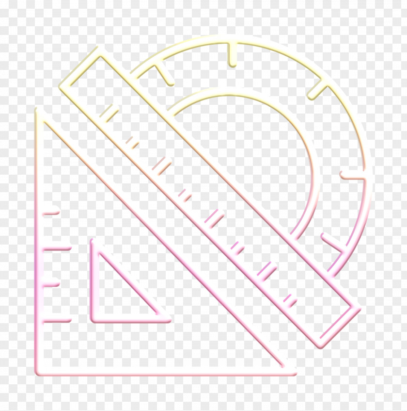 Protractor Icon Graphic Design Tools PNG