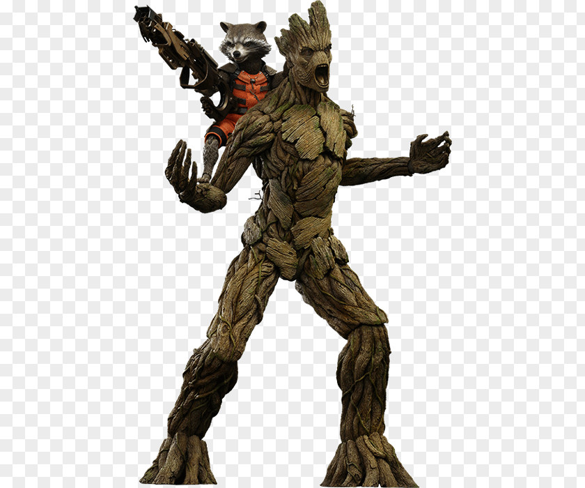 Rocket Raccoon Groot Collector Marvel Cinematic Universe Action & Toy Figures PNG