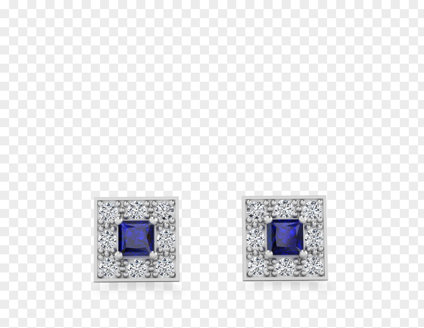 Sapphire Earring T-shirt Petite Size Blue PNG