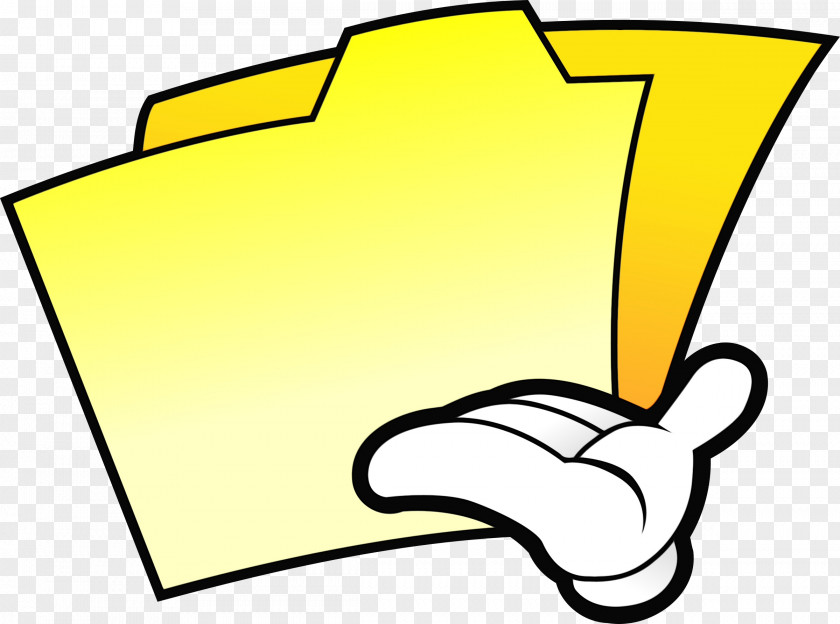 Yellow Wet Ink Clip Art Line PNG