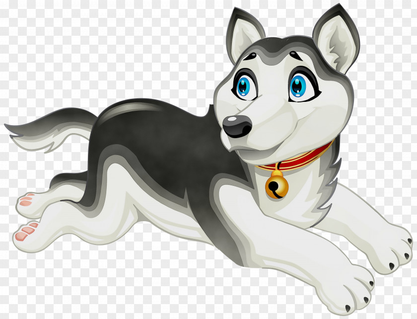 Animal Figure Rare Breed Dog Siberian Husky Puppy Sled Cat PNG