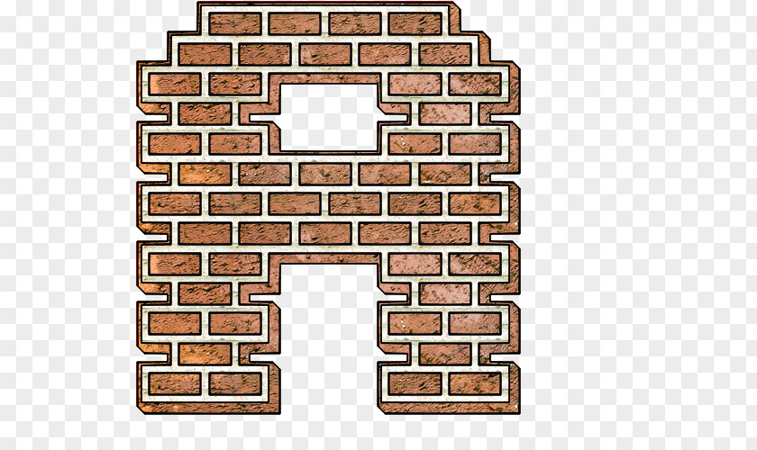 Brick Wall Orange S.A. Font PNG