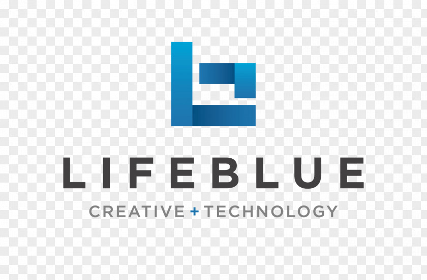 Design Logo Lifeblue Brand Web PNG