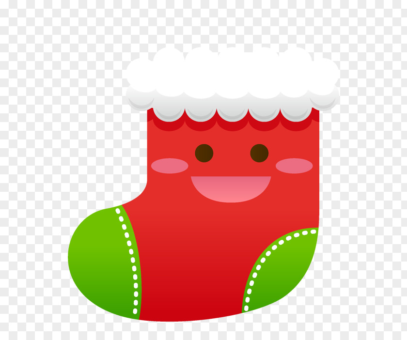 Red And Green Christmas Socks Santa Claus Sock Clip Art PNG