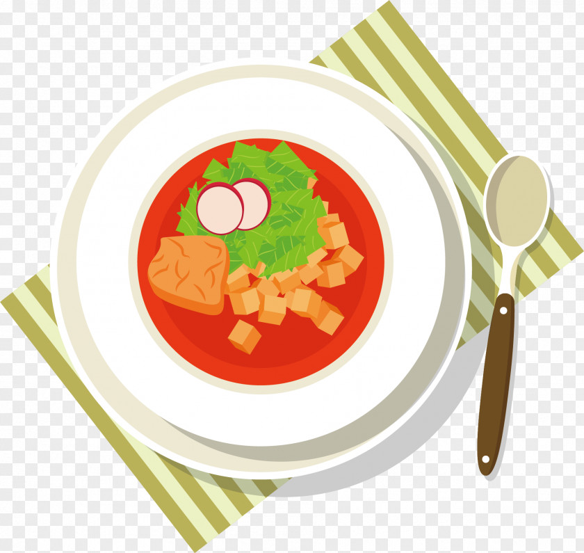 Cartoon Meat Vector Soup Illustration PNG