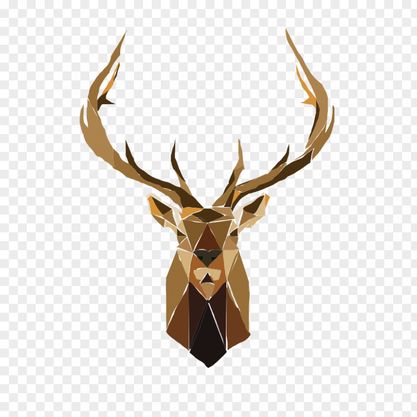 Elk Deer Logo Antler PNG