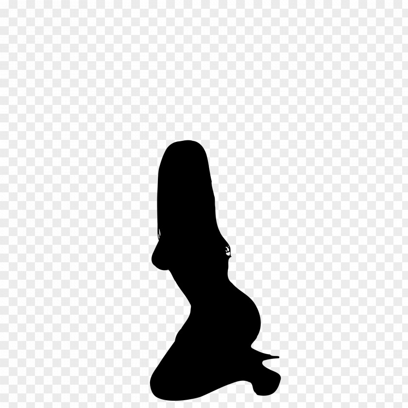 Silhouette Woman Clip Art PNG