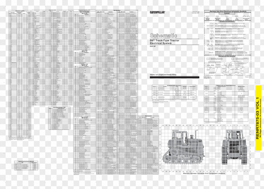 Tractor Caterpillar Inc. Circuit Diagram Electronic Schematic PNG