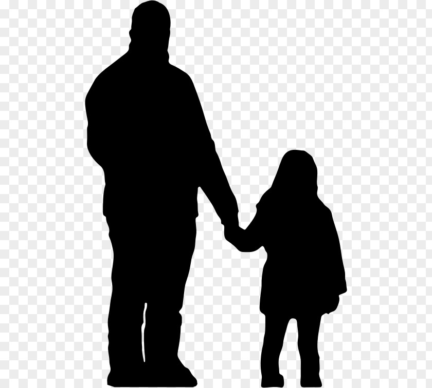 Daughter Father Silhouette Parent Clip Art PNG