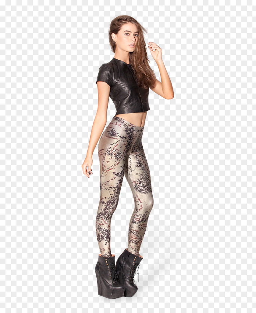 Dress The Lord Of Rings Leggings A Map Middle-earth Clothing PNG