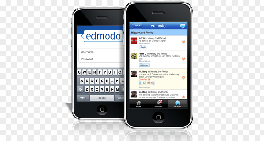 Mobile Phone Interface Feature Smartphone Edmodo Phones Web 2.0 PNG