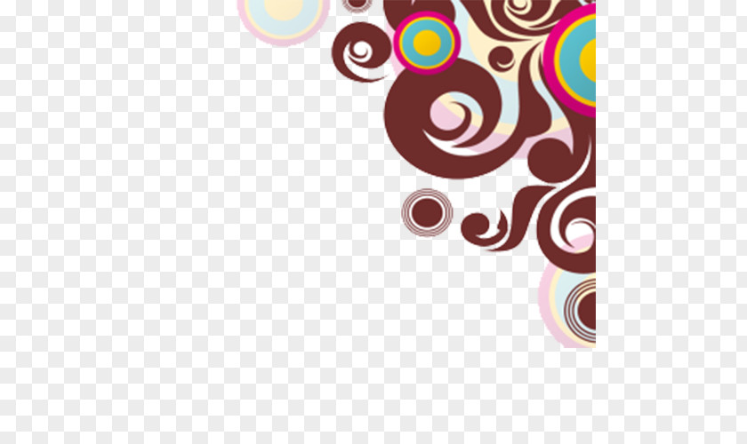 Swirling Brown Circles Background Download Circle PNG