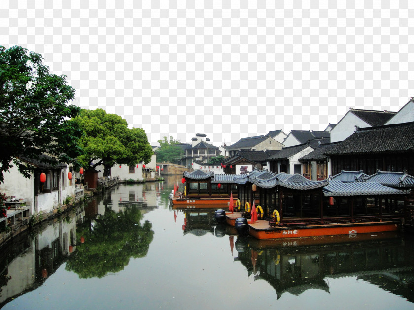 The Boat On River Tongli Xitang Wuzhen Jiangnan PNG