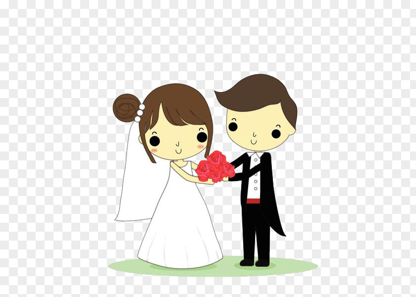 The Bride And Groom Carry Flowers Wedding Cake Bridegroom Marriage PNG