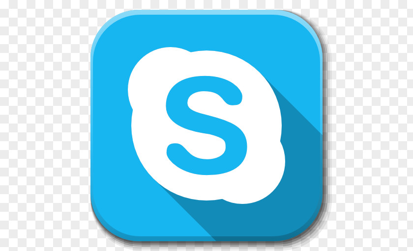 Apps Skype Blue Text Symbol Aqua Clip Art PNG