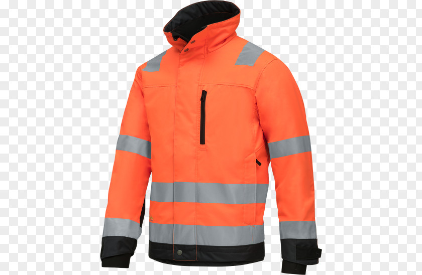 Jacket High-visibility Clothing Hoodie Workwear PNG