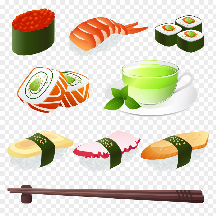 Sushi Creative Photos California Roll Japanese Cuisine Makizushi PNG