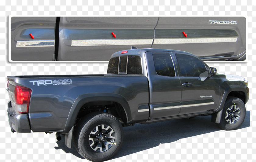 Toyota 2017 Tacoma Car Pickup Truck Stainless Steel PNG